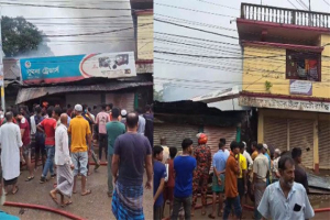 হবিগঞ্জে অগ্নিকাণ্ডে প্রায় কোটি টাকার ক্ষয়ক্ষতি