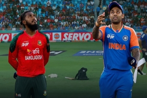 টস জিতে ভারতকে ব্যাটিংয়ে পাঠালো বাংলাদেশ