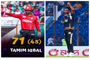 বিপিএলে লিগ পর্ব শেষে ব্যক্তিগত অর্জনে শীর্ষে তামিম-শরিফুল