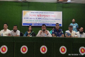 দুর্গাপূজা ঘিরে মাধবপুরে বিশেষ আইনশৃঙ্খলা সভা