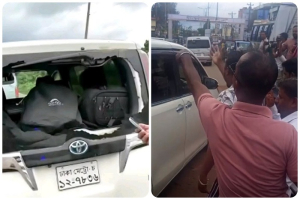 গোলাপগঞ্জে এনসিপি নেতাদের গাড়িতে হামলা, ‘ভুয়া ভুয়া’ স্লোগান