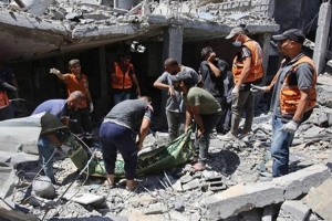 গাজায় আরও ১০ মরদেহ উদ্ধার