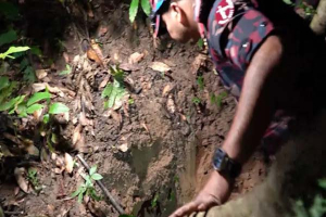 চুনারুঘাটের সাতছড়িতে মাটির নিচে ৬ পিস্তল, ২২ রাউন্ড গুলি উদ্ধার