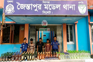জৈন্তাপুরে মাদকের বড় চালান জব্দ, আটক ৩