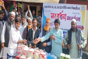 জাফলংয়ে নলজুরী ছাত্র পরিষদের কৃতি শিক্ষার্থী সংবর্ধনা