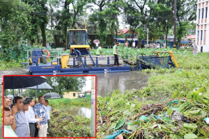 খোজারখলা পুকুরে শুরু নতুন অধ্যায়, কচুরিপানা সরিয়ে ফিরছে সৌন্দর্য খোজারখলা পুকুরে শুরু নতুন অধ্যায়, কচুরিপানা সরিয়ে ফিরছে সৌন্দর্য
