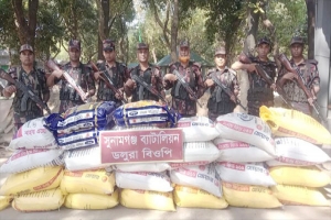 সুনামগঞ্জে ২০ লক্ষাধিক টাকার ভারতীয় মালামাল জব্দ