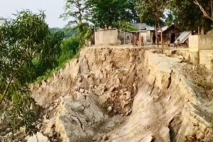 কুশিয়ারার ভাঙ্গনে বিলীন ছিক্কাগাঁও