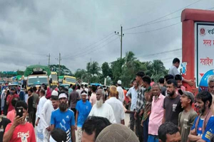 মাধবপুরে গ্যাসের দাবিতে ঢাকা-সিলেট মহাসড়ক অবরোধ, ৫ কিমি যানজট