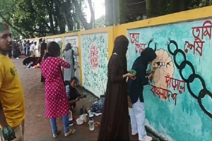 ‘বুকের ভেতর অনেক ঝড়, বুক পেতেছি গুলি কর’