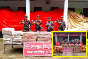 সিলেটে ৭২ লাখ টাকার চোরাচালানী পণ্য জব্দ