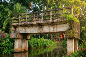 মাধবপুরে ১২ বছর ধরে পরিত্যক্ত ৫০ লাখ টাকার সেতু