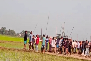 শান্তিগঞ্জে গরুর ধান খাওয়া নিয়ে দুই গ্রামের সংঘর্ষ, আহত ৪০