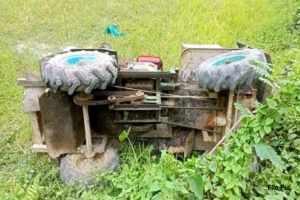 কুলাউড়ায় পাওয়ার টিলার উল্টে যুবকের মৃত্যু