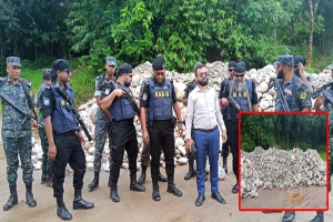 ধোপাগুল থেকে ৩৭ হাজার ঘনফুট পাথর উদ্ধার
