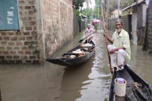 সিলেটে কিছুটা কমেছে বন্যার পানি