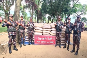 সিলেট বিজিবির অভিযানে আবারও এক কোটি ২১ লক্ষ টাকার মালামাল আটক