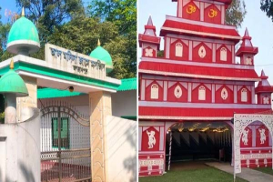 ২০ ফুটের ব্যবধান, পাশাপাশি মসজিদ-মন্দিরে সম্প্রীতির বন্ধন