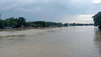 টানা বৃষ্টিতে সিলেটের নদ-নদীর পানি বাড়ছে
